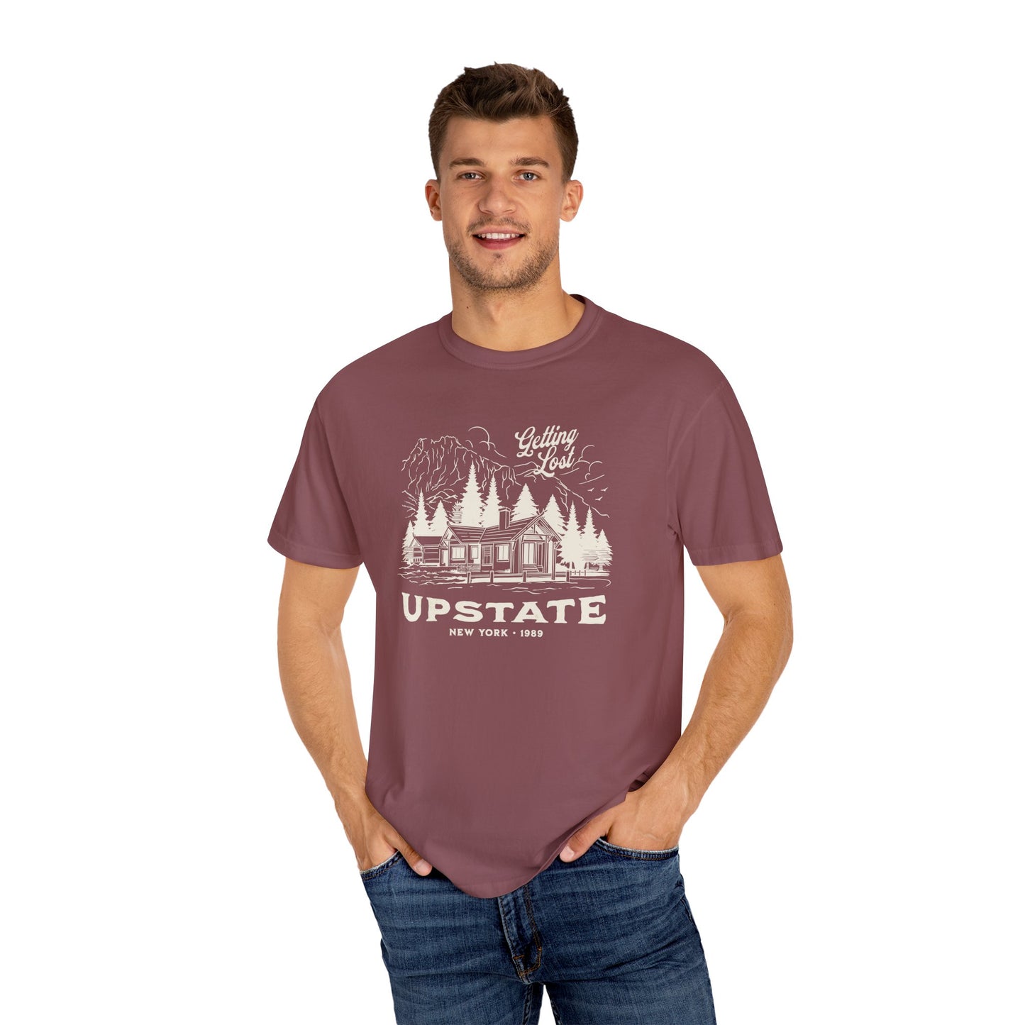 the getting lost upstate comfort colors t-shirt, upstate new york shirt
