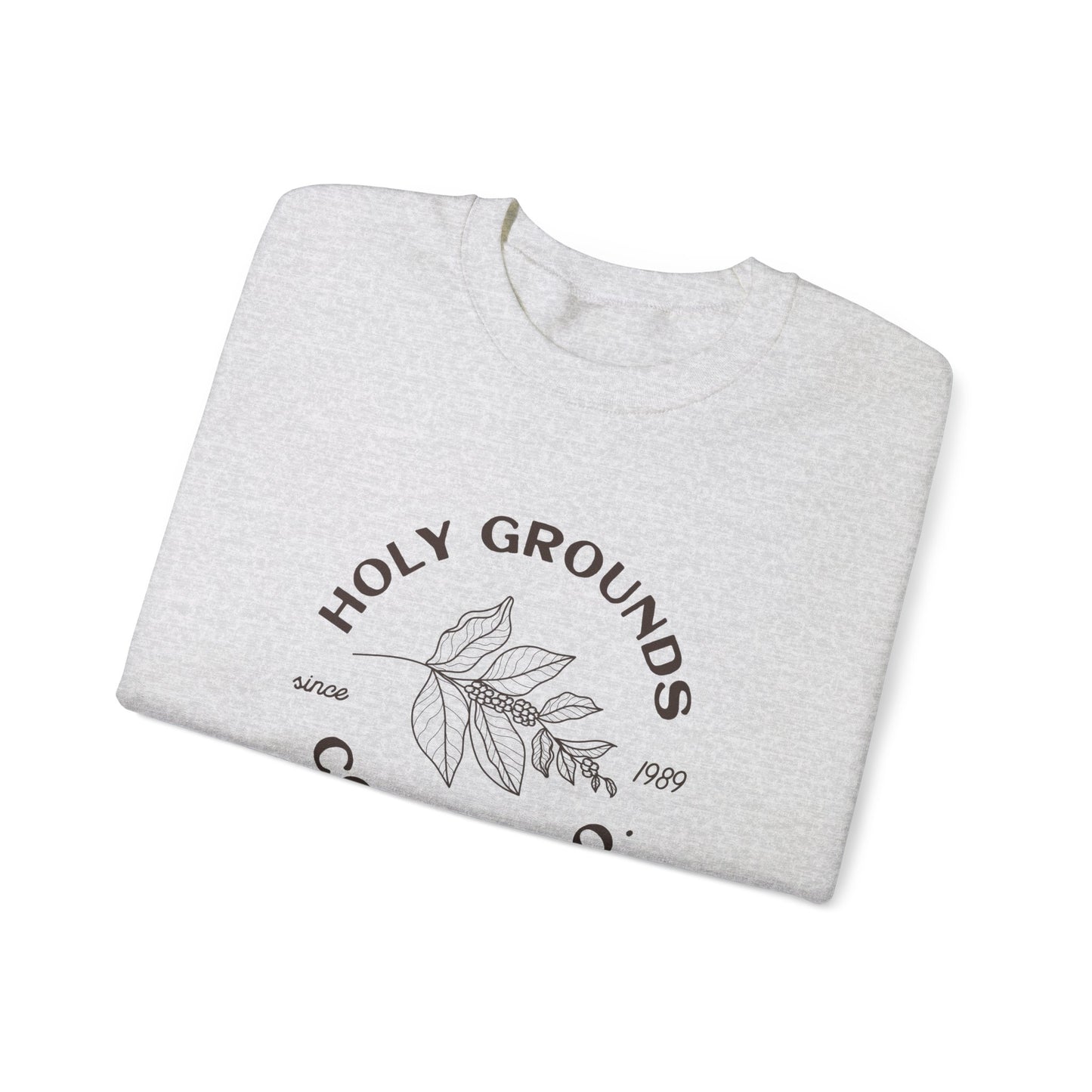 the NEW holy grounds coffee co crewneck sweatshirt