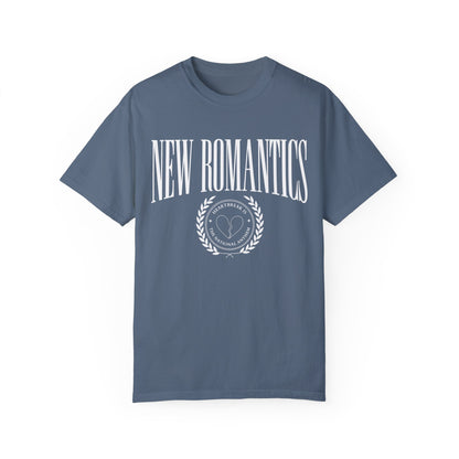 the new romantics collegiate comfort colors t-shirt