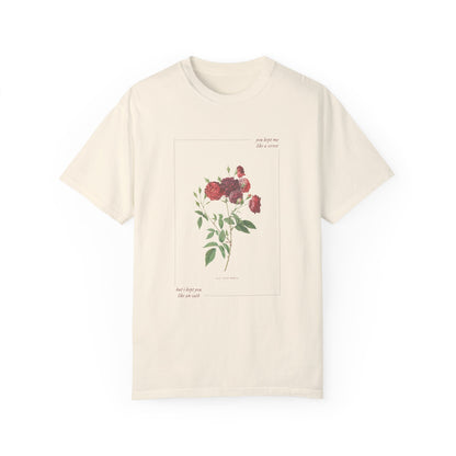 the atw vintage floral comfort colors t-shirt