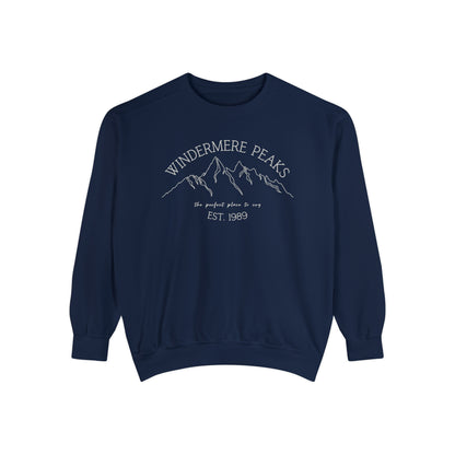 the perfect place to cry comfort colors crewneck sweatshirt