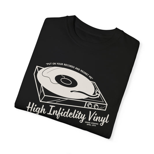 the high infidelity vinyl comfort colors t-shirt