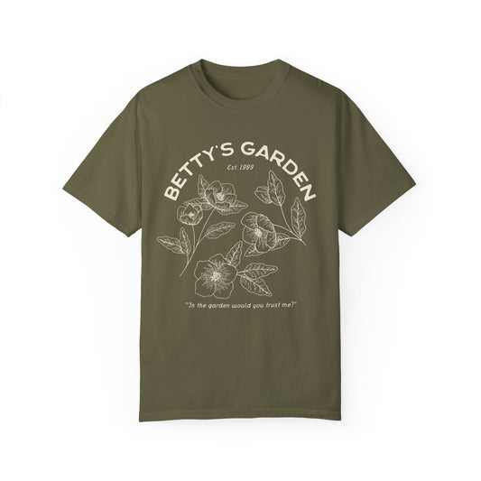 the betty's garden comfort colors t-shirt