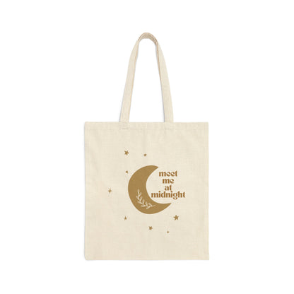 meet me at midnight canvas tote