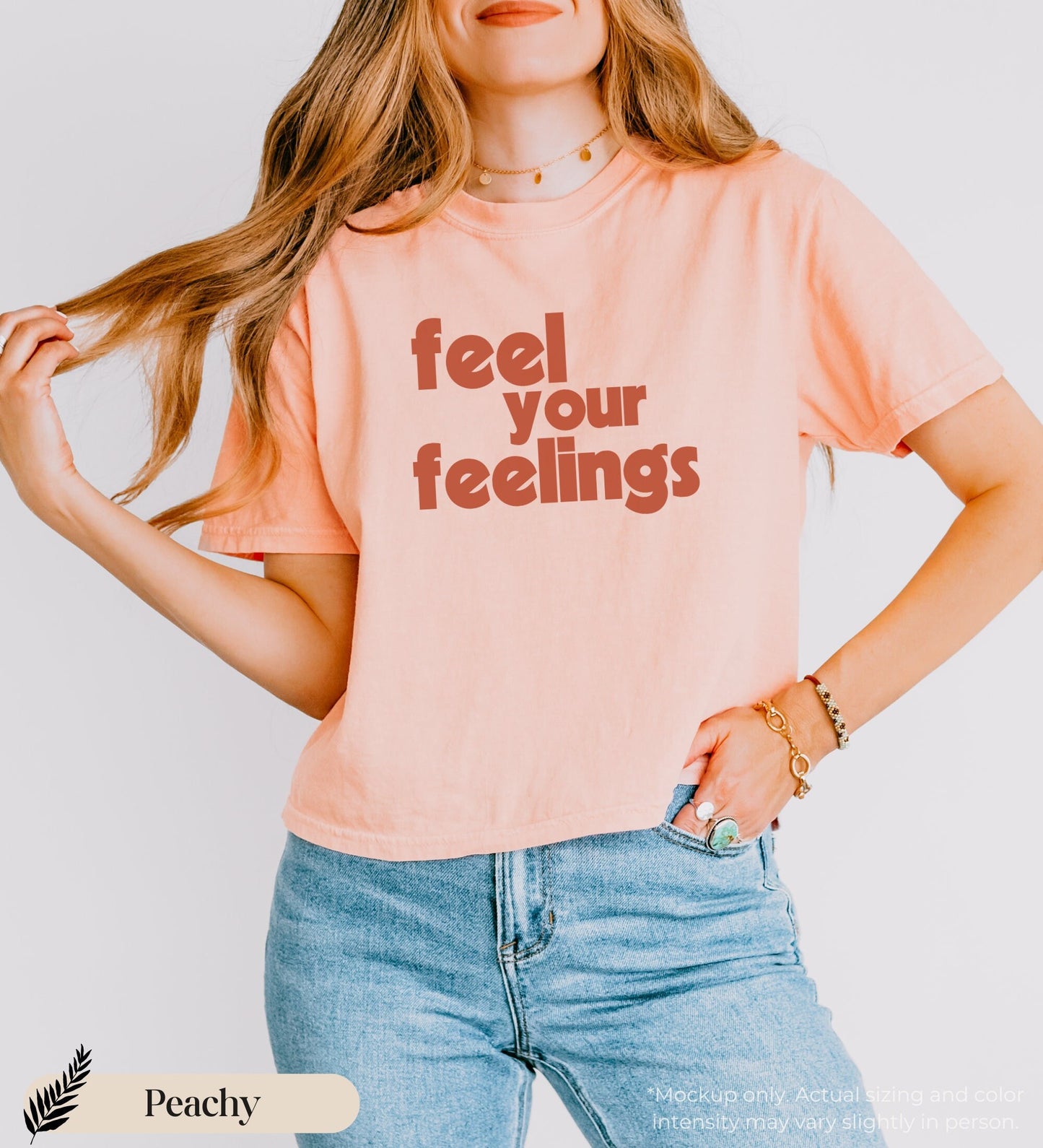 feel your feelings comfort colors boxy tee, empathy shirt, gift for infj enneagram 4