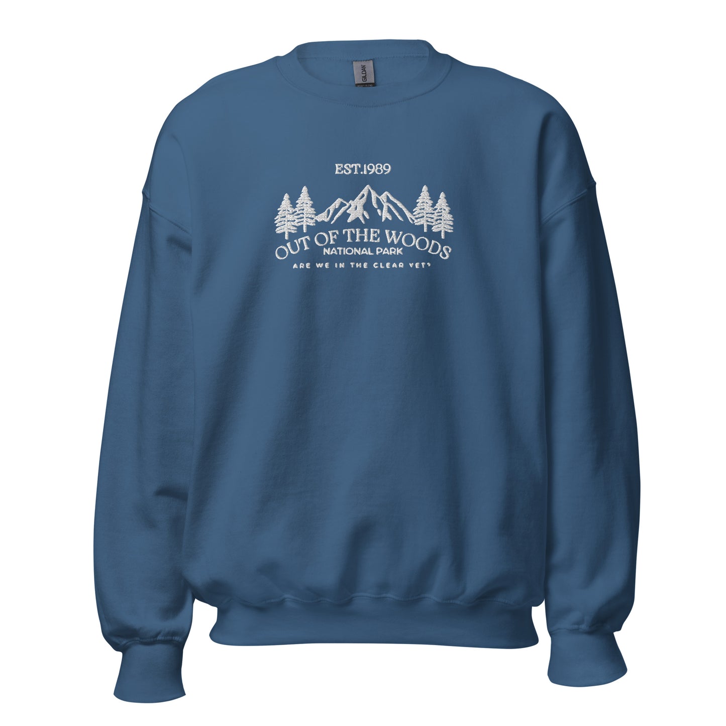 the ORIGINAL in the clear yet national park embroidered crewneck