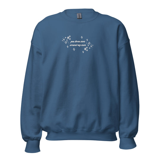 the stars around my scars embroidered crewneck